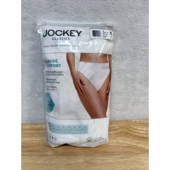 Jockey 3-Pack French Cut Cotton Classic Comfort Underwear Size 10 (20W - 22W) - Picture 5 of 6